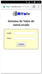 Escaneo de vales de productos